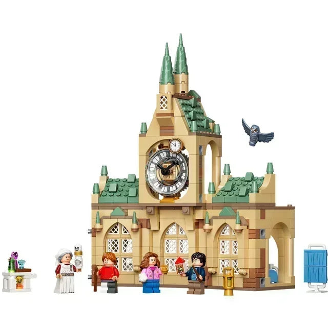 Hospital Wing Anime Book Train Building Block Magic Book Knight Bus Quidditch 12 Grimmauld Place Brick Toys for Gifts