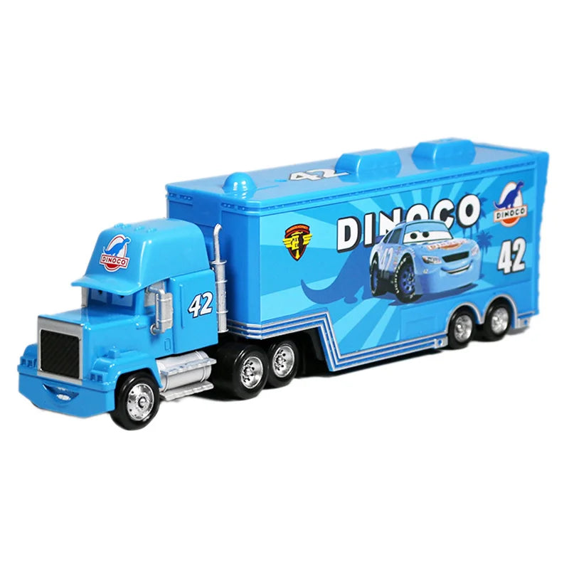 Disney Pixar Cars 2 3 Juguetes Rayo McQueen Camión Jackson Storm Tío Mack 1:55 Camión de fundición Modelo de remolque Niño niños Regalo
