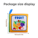 4 Pages Enlightenment Early Learning Books Children Black and White Cloth Book for Kids Montessori Educational Toys