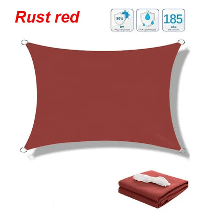 Outdoor Awnings Waterproof Sun Shade Sail Garden Canopi For Terrace Car Canvas Awning Rectangle Pool Sun-Shelter Sunshade Sail