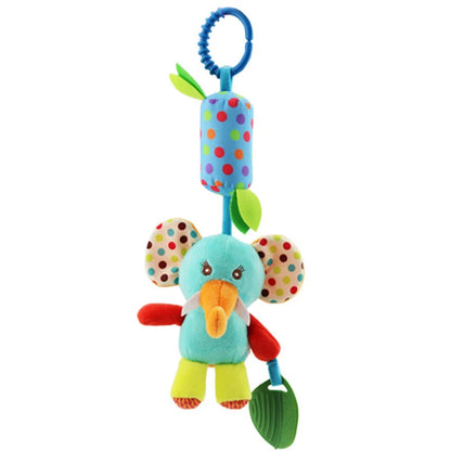 Baby Hanging Rattles Soft Sensory Learning Toy Plush Animals Stroller Infant Car Bed Crib Travel Activity for Babies Toddlers