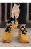 Summer Men's Casual Shoes Leather Men's Sneakers Comfortable Soft Male Walking Board Shoes Platform Shoe for Men Men's Sneakers