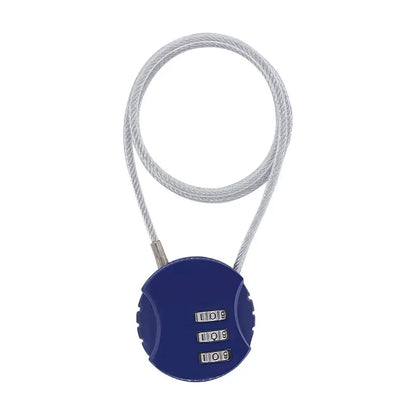 50cm Wire Rope Digit Padlock Password Code Security Lock Smart Combination Lock for Motorcycle Helmet Lock Extended Wire Rope
