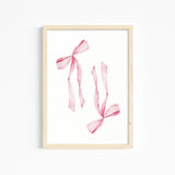 Trendy Pink Wall Art Bows Cherry Balloon Puppy Butterfly Canvas Painting Posters and Prints College Apartment Girl's Room Decor