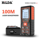HILDA Laser Rangefinder Distance Meter 40M 50M 60M 80M 100M Rangefinder Laser Tape Range Finder Building лазерный дальномер