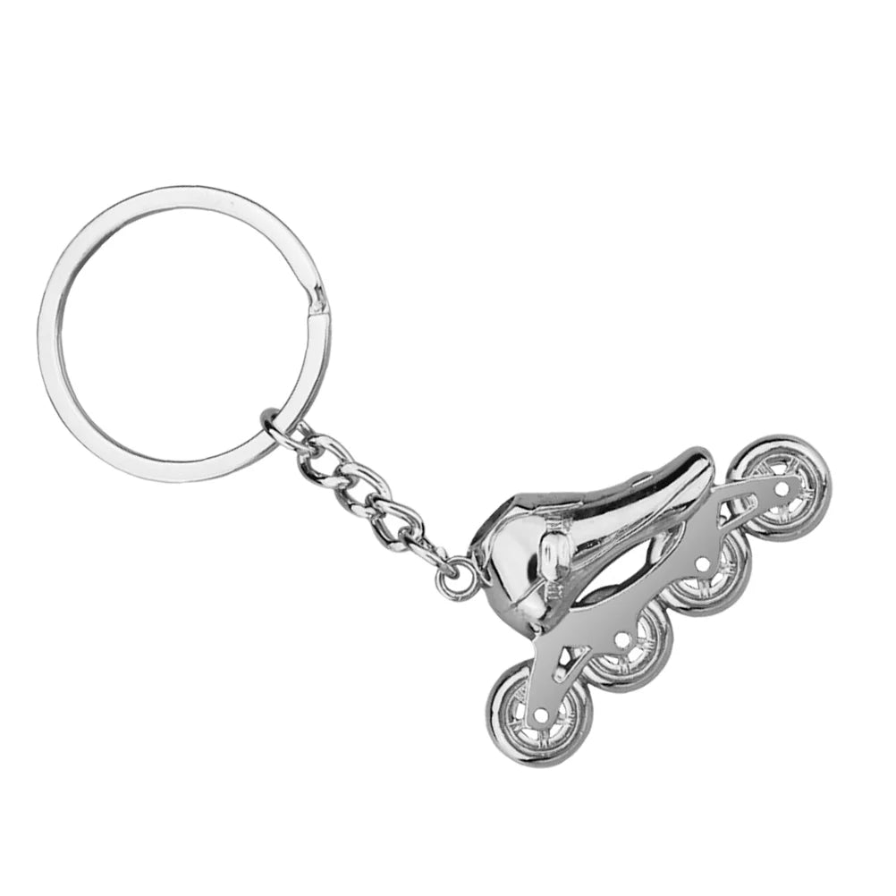 Llavero de patinaje sobre ruedas, llavero de coche, dije para bolso, regalo de patinaje