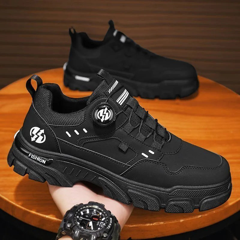 Summer Men's Casual Shoes Leather Men's Sneakers Comfortable Soft Male Walking Board Shoes Platform Shoe for Men Men's Sneakers