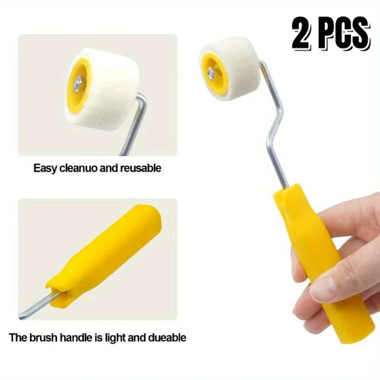 Mini Paint Rollers Doors and Ceilings Wool Brushes Extra Small Paint Touch Up Trim Edge Brush Roller Wall Repair Paint Brush