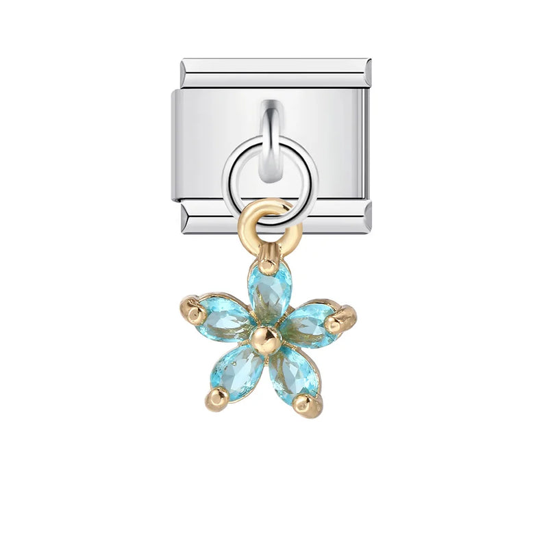 URING New Italian Charm Bracelet Pendant Series Shell Imitation Pearl Heart Personalized Assembly Chain Y2k DIY Making Jewelry