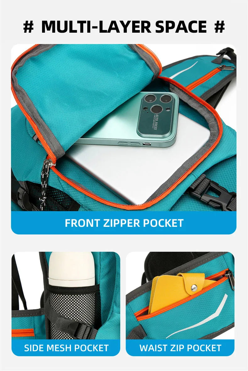 Lightweight Hydration Cycling Backpack Outdoor Sport Hiking Camping Climbing Mountaineering Rucksack Travel Hydro Water Daypack