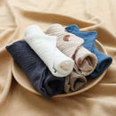 5 PcsWashcloth FaceclothInfant Wash Hand Face Wipes Baby Cotton Square Towels Handkerchief Muslin Cloth Feeding Bib