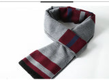 Designer Brand Plaid Men's Cashmere Scarf Winter Warm Scarves Shawls Casual Business Long Wraps Pashmina Christmas Gift for Man