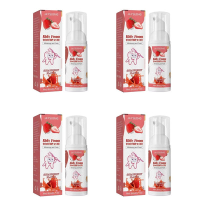 Children Foam Toothpaste Yellow Teeth Stain Removal Gingiva Protection Whitening Brighten Deep Cleaning Teeth Mousse for Kids
