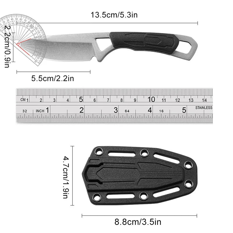 1PC Outdoor Stainless Steel Mini Knife High Hardness Defensive Folding Knife EDC Multi-purpose Camping Survival Portable Knife