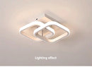 Modern LED Ceiling Light 2 Rings Creative Design Ceiling Lamp Indoor Lighting Fixtures Hallway Balcony Aisle Office Light