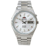 Relógio masculino automático vintage 36mm mostrador champagne em aço inox