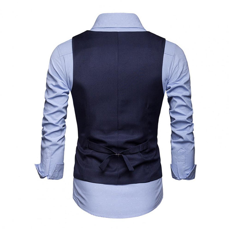 New Arrival Dress Vests For Men Slim Fit Mens Suit Vest Male Waistcoat  Casual Sleeveless Formal Business Jacket S-3XL
