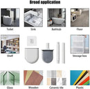 Wall Mounted Toilet Brush Replacement Long Handled Silicone Toilet Brushes Quick Drying Soft Bristles Toilet Bidet Bathroom Set