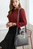 2026 New Style Crossbody Bag Medium Mom Bag Lychee Pattern Large Soft PU Zipper Closure Daily Use Fashionable Ladies Handbag Sac