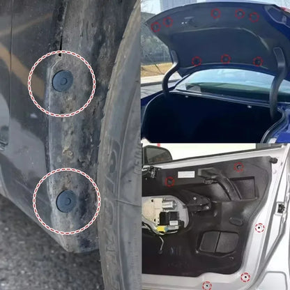 Remache de plástico para carenado de coche, clips de sujeción para panel, 3 tamaños, pasador de presión, 6 mm, 7 mm y 8 mm, para interior, 100/50 unidades