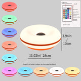 Bauhaus table lamp USB plug bedroom bedside lamp living room dining room decoration donut ambient light (Not glass)