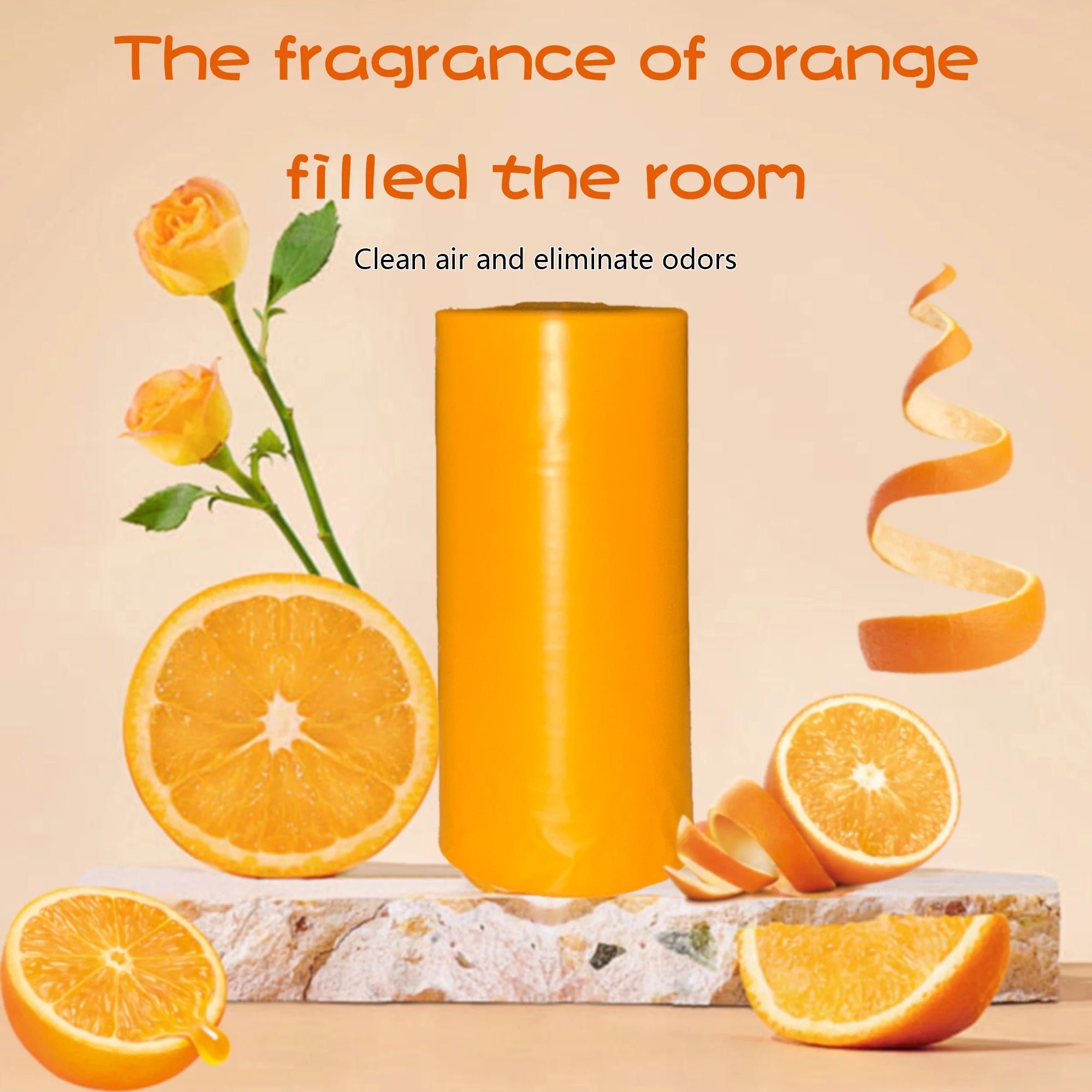 EPI photodegradable pet poop bags Orange scented dog poo bag pet cleaning supplies dispenser gift