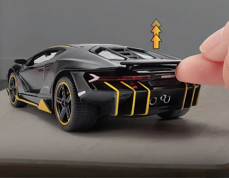1:32 Lamborghinis LP770 LP750 Car Alloy Sports Car Model Diecast Sound Super Racing Lifting Tail Hot Car Wheel For Children Gift