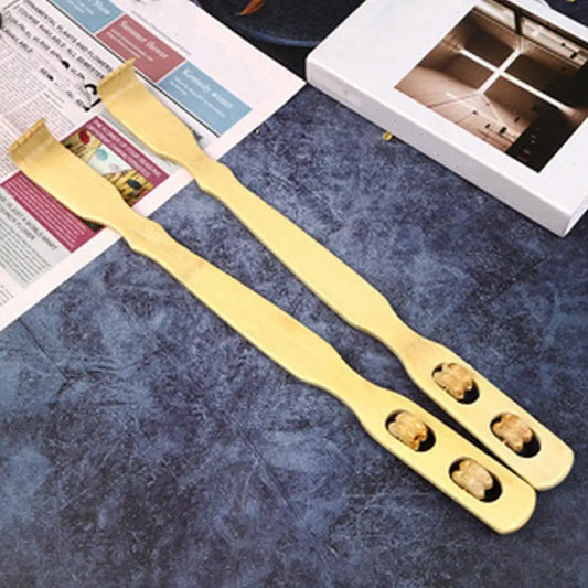 Bamboo Portable Back Scratcher Wooden Body Roller Stick Backscratcher Wooden Scratching Backscratcher Massager