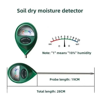 Medidor de humedad del suelo Sensor de agua para plantas Probador de humedad seca del suelo Detector de humedad especial para plantar flores en macetas en el hogar