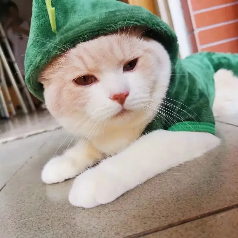 Cute Animal Dog Cat Costume Small Dogs Cat Winter Warm Pet Jumpsuit Pajama for Yorkies Poodle Overalls Puppy Mascotas Clothes