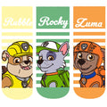 Lote de 3 pares de calcetines de algodón de malla para niños y niñas de 3 a 7 años, de la Patrulla Canina, de moda para primavera y verano. 
