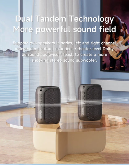 Potente altavoz Bluetooth Zealot-S32PRO, inalámbrico con graves, luz LED, para exteriores, subwoofer, resistente al agua.