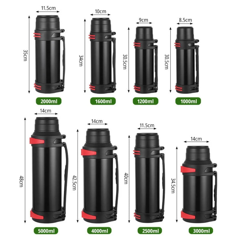 Large Capacity Flasks Water Bottle Stainless Steel Thermos Bottle VacuumInsulated Water Outdoor travel Bottle Cup Keeping Warm