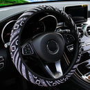 1 linen breathable fabric Bohemian style automotive supplies without inner ring steering wheel cover fits 14.5-15 inches