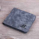 Men's Wallet Leather Billfold Slim Hipster Cowhide Credit Card/ID Holders Inserts Coin Purses Luxury Business Foldable Wallet