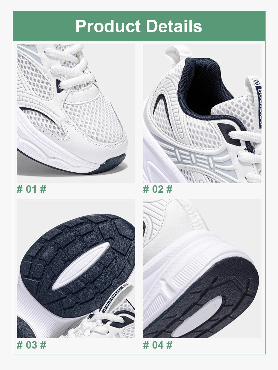 Baasploa Women Running Shoes 35-42 Fashion Lightweight Mesh Breathable Sport Shoes Comfort Soft Female Outdoor Casual Sneakers