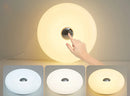 Bauhaus table lamp USB plug bedroom bedside lamp living room dining room decoration donut ambient light（Not glass）