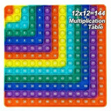 Jogos de Matemática para Prática de Multiplicação, Jogos de Tabuleiro Educativos (Tabuada até 12x12), Brinquedos de Ensino de Matemática e Presentes de Papelaria