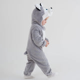 Umorden Infant Toddler Dalmatian Dog Lion Tiger Dinosaur Costumes Baby Boys Girls Kigurumi Cartoon Animal Romper Halloween Purim