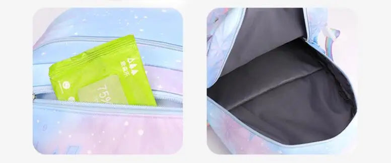 Disney Frozen Mochila Feminina Anna Elsa Kids Backpack School Bags Teenage Girls Laptop Back Pack Women Travel Bagpacks