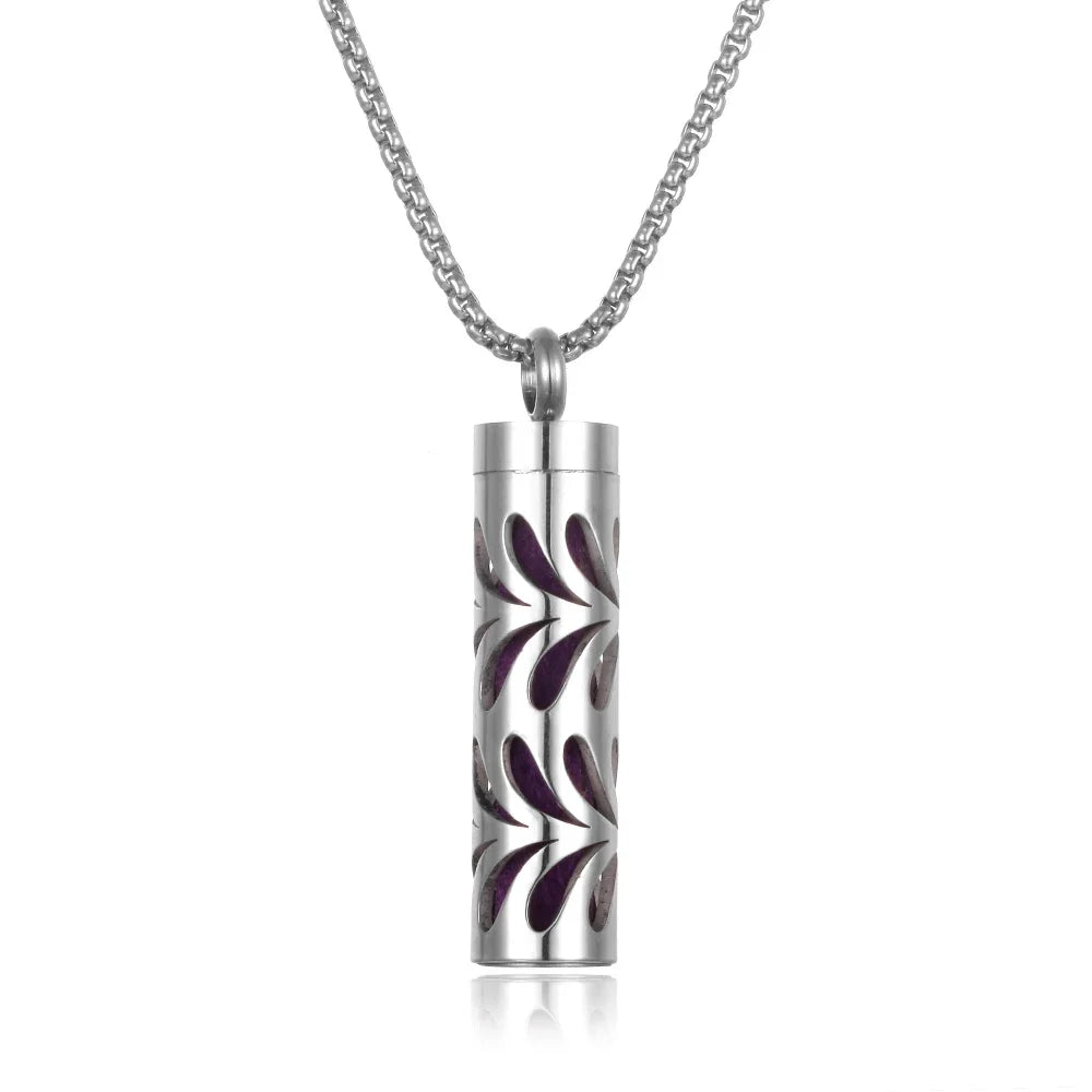 Stainless Steel Aromatherapy Necklace Diffuser Pendant Aroma Diffuser Locket Perfume Essential Oil Diffuser Pendant Necklace