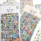 8pcs Pencils Erasers Pens Clips Stationery Themed Stickers Handbook DIY Notebooks Dairy Pens Students' Back-to-School Gifts