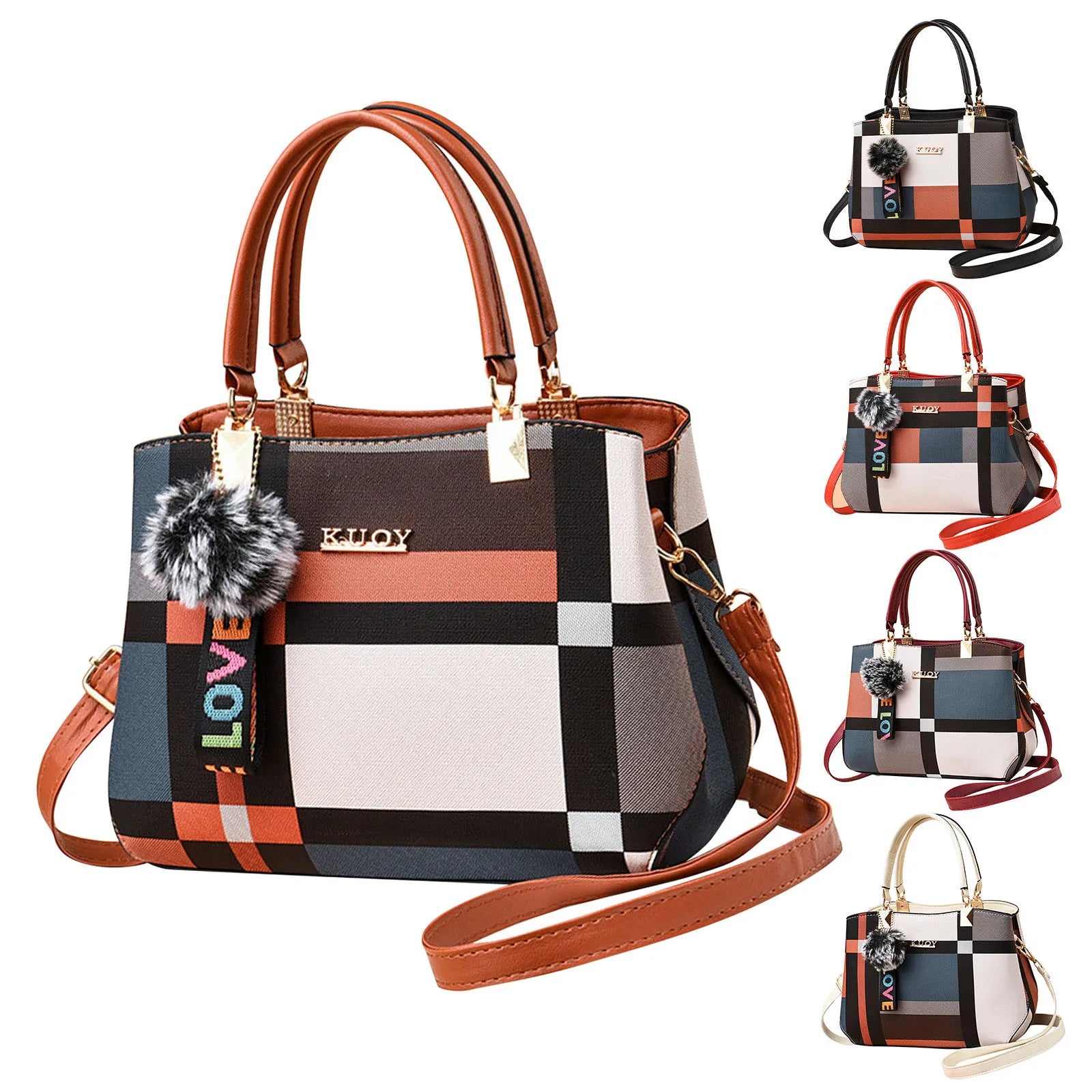 Bolso de mujer de moda 2024, bolso de mano, bolso bandolera de un solo hombro, estilo europeo y americano.