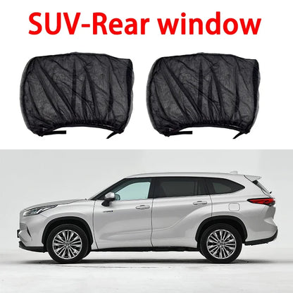 NEW 4pc Car Sun Shade Styling Accessories Hook &amp; Loop Car Window Sun Shade Set - Easy Install, Cool Interior &amp; Privacy Sun Visor