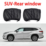 NUEVO Juego de 4 parasoles para coche con accesorios de estilo, con gancho y bucle, para ventanilla de coche, fácil instalación, interior fresco y visera de privacidad.