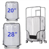 Waterproof Wheeled Suitcase Dust Cover Clear PVC Suitcase Cover Protectors Transparent Luggage Covers Dustproof Travel Sleeve