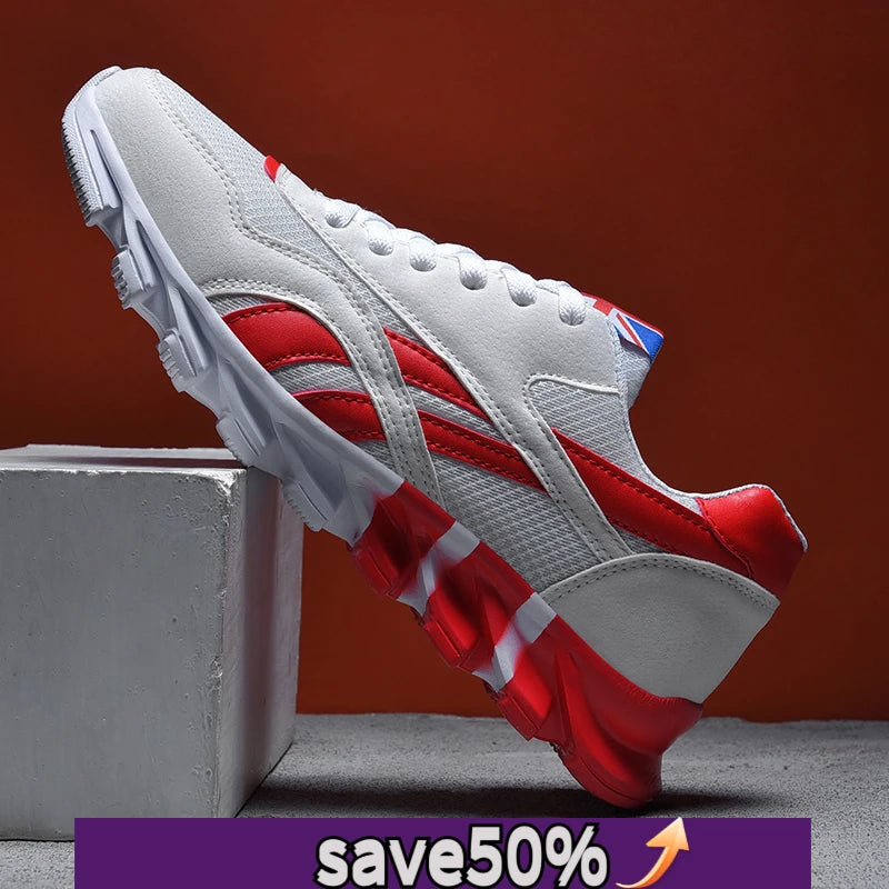 Men Sports Running Shoes Casual Marathon Breathable Lightweight Women's Comfortable Athletic Non-slip Walking Sneakers Outdoors