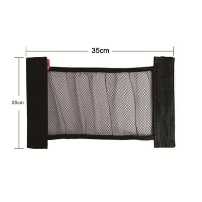 Car Back Rear Trunk Storage Mesh Fixed Straps Car Interior Organizer Extinguisher Storage Net Seat Back Fixing Bag