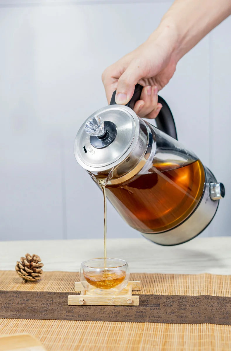 Teteras Hervidor eléctrico Hervidor de agua de vidrio Cafetera térmica inteligente Hervidor de agua de 220 V Electrodomésticos de cocina Infusor de té