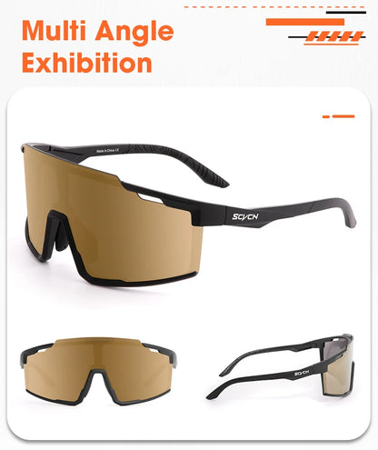 SCVCN Photochromic Cycling Sunglasses Sports Bicycle Glasses MTB Mountain Bike Goggles Accessories UV400 Outdoor Eyewear Men